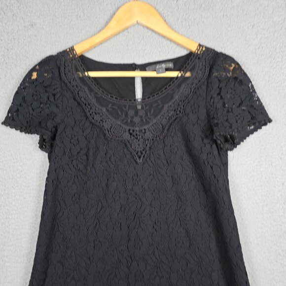 Twenty One Dress Womens Size Small Black Cocktail Mini Gothic Grunge Eyelet Y2K - Picture 2 of 11